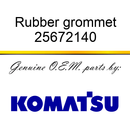 Rubber grommet 25672140