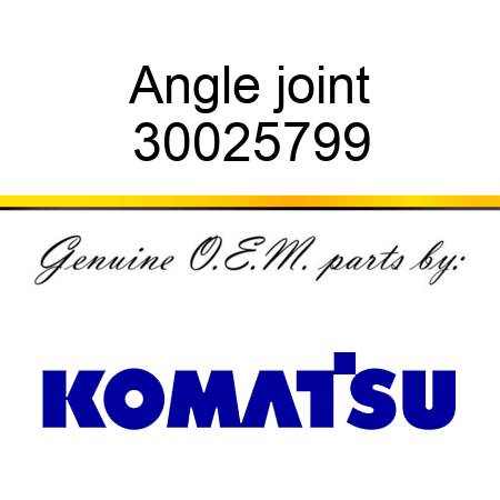 Angle joint 30025799