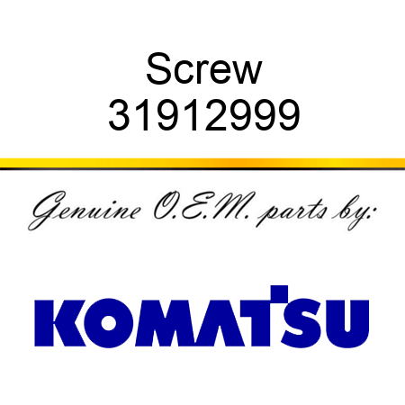 Screw 31912999