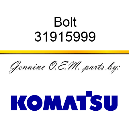 Bolt 31915999