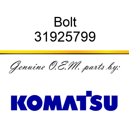 Bolt 31925799