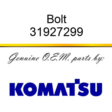 Bolt 31927299