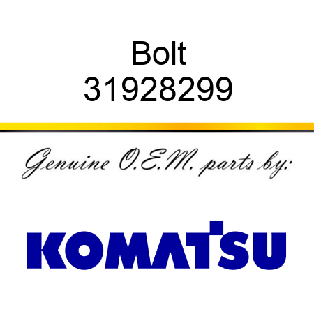 Bolt 31928299