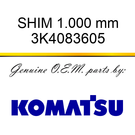 SHIM, 1.000 mm 3K4083605