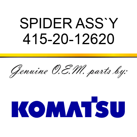 SPIDER ASS`Y 415-20-12620