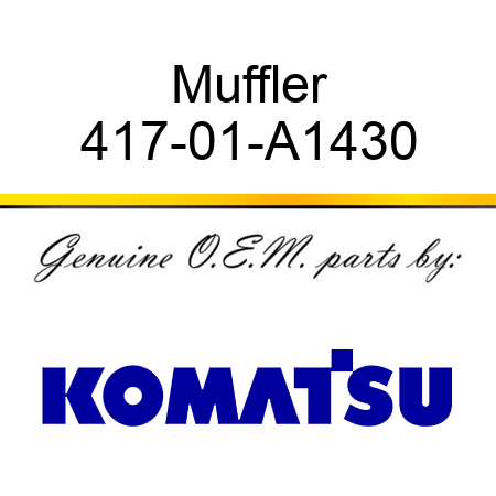 Muffler 417-01-A1430