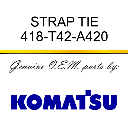 STRAP, TIE 418-T42-A420