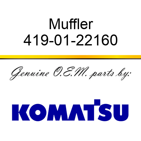 Muffler 419-01-22160