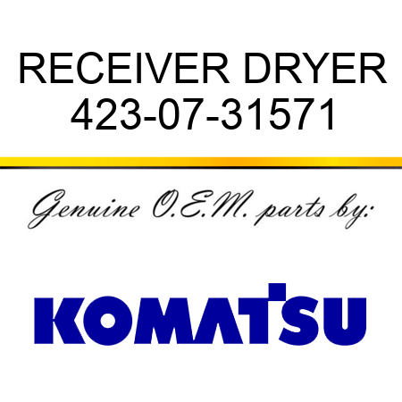 RECEIVER DRYER 423-07-31571