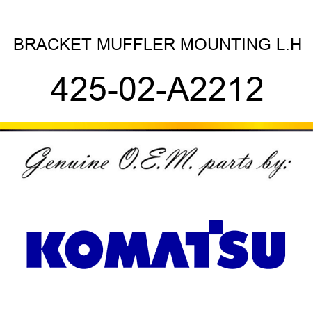 BRACKET, MUFFLER MOUNTING, L.H 425-02-A2212