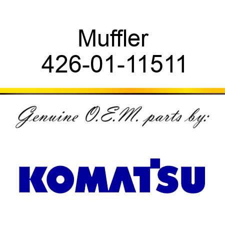 Muffler 426-01-11511