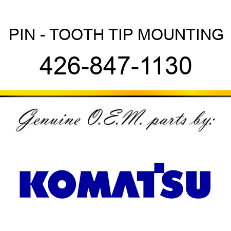 PIN - TOOTH TIP MOUNTING 426-847-1130