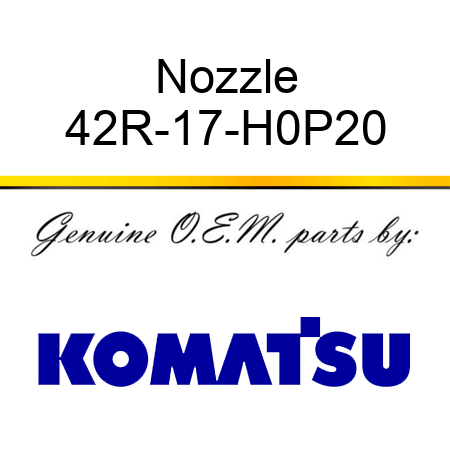 Nozzle 42R-17-H0P20