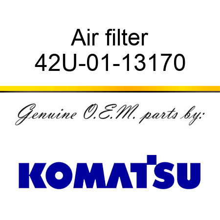 Air filter 42U-01-13170