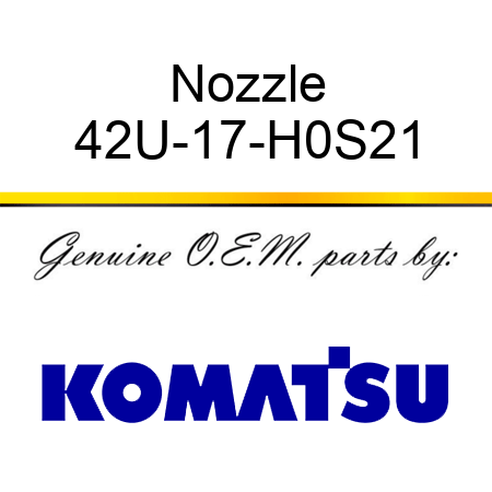 Nozzle 42U-17-H0S21