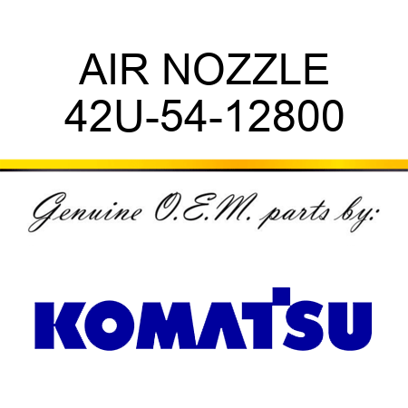 AIR NOZZLE 42U-54-12800