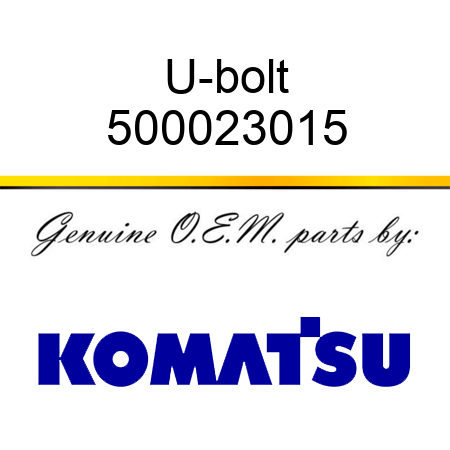 U-bolt 500023015