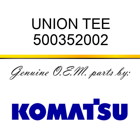 UNION TEE 500352002