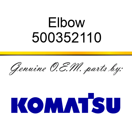 Elbow 500352110