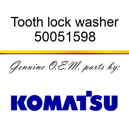 Tooth lock washer 50051598