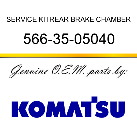 SERVICE KIT,REAR BRAKE CHAMBER 566-35-05040