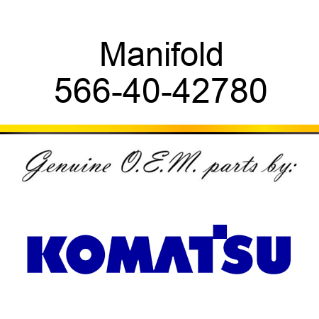 Manifold 566-40-42780