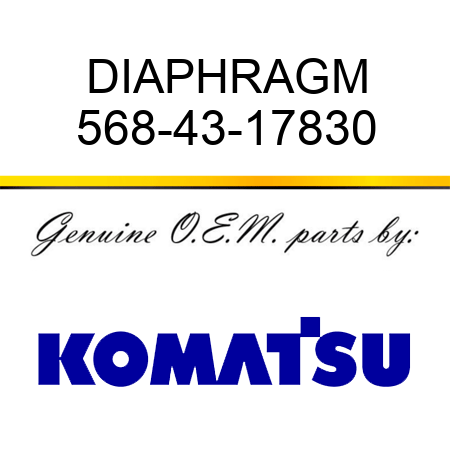 DIAPHRAGM 568-43-17830