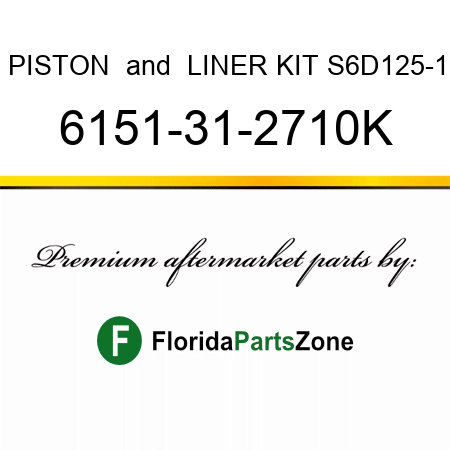 PISTON & LINER KIT S6D125-1 6151-31-2710K