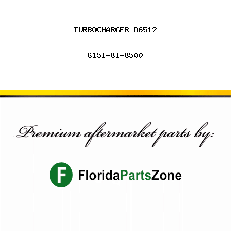 TURBOCHARGER, D6512 6151-81-8500