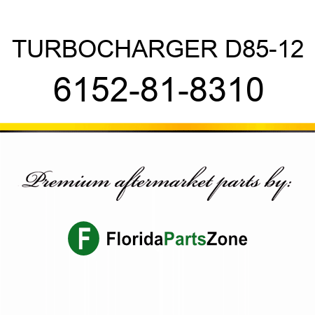 TURBOCHARGER, D85-12 6152-81-8310