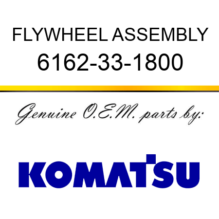 FLYWHEEL ASSEMBLY 6162-33-1800
