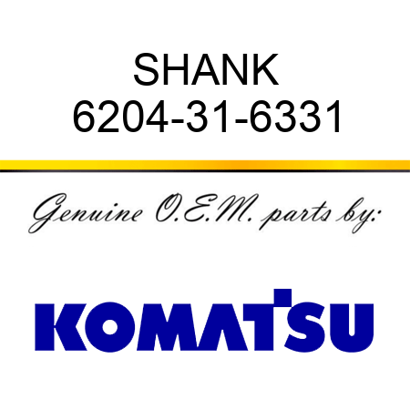 SHANK 6204-31-6331