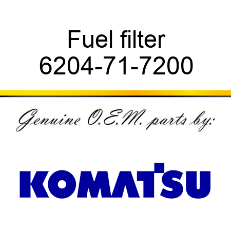 Fuel filter 6204-71-7200