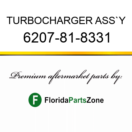 TURBOCHARGER ASS`Y 6207-81-8331
