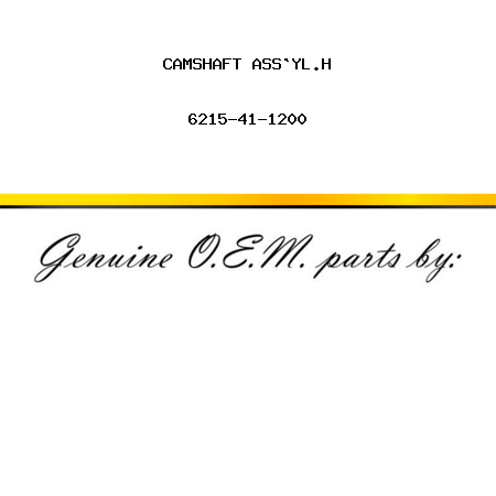 CAMSHAFT ASS`Y,L.H 6215-41-1200