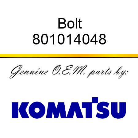 Bolt 801014048