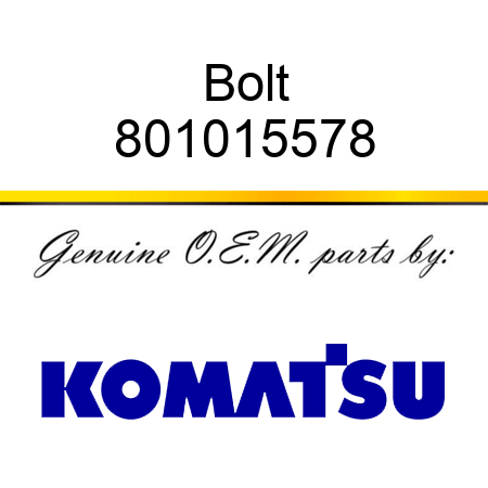 Bolt 801015578