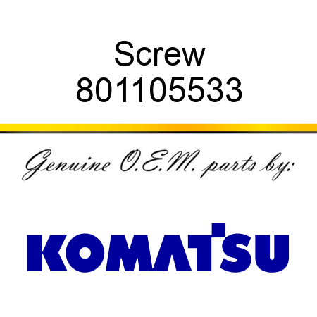 Screw 801105533