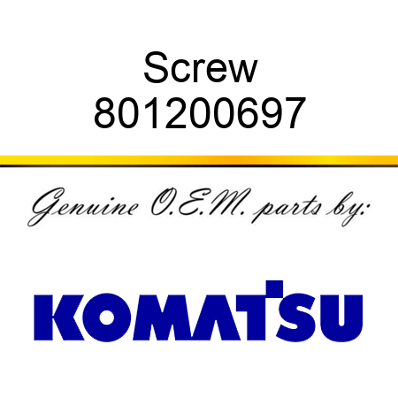 Screw 801200697