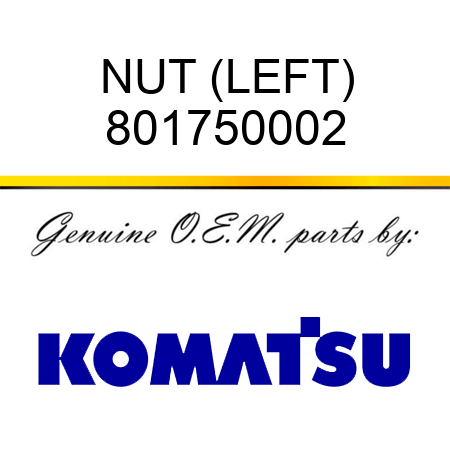 NUT (LEFT) 801750002