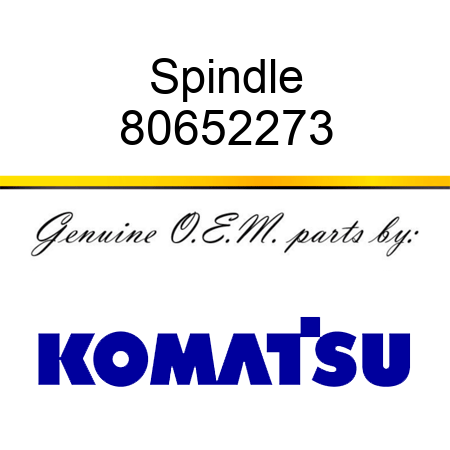 Spindle 80652273