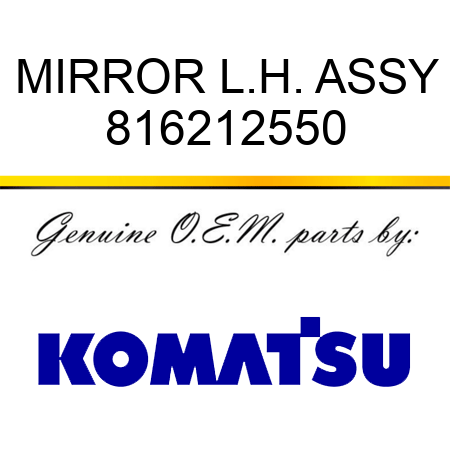 MIRROR, L.H., ASSY 816212550