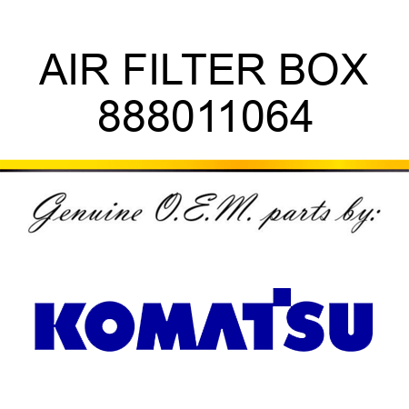 AIR FILTER BOX 888011064
