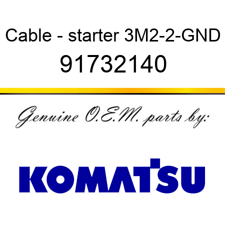 Cable - starter 3M2-2-GND 91732140