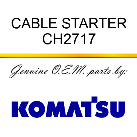 CABLE, STARTER CH2717