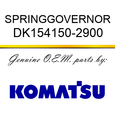 SPRING,GOVERNOR DK154150-2900