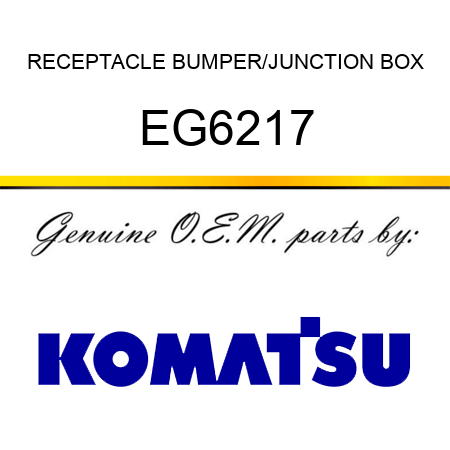 RECEPTACLE, BUMPER/JUNCTION BOX EG6217