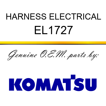 HARNESS, ELECTRICAL EL1727