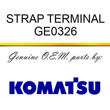STRAP, TERMINAL GE0326