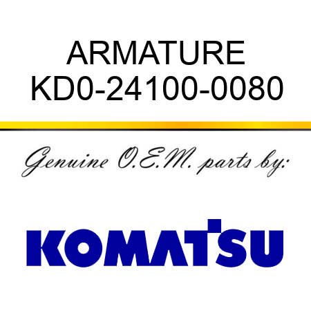 ARMATURE KD0-24100-0080